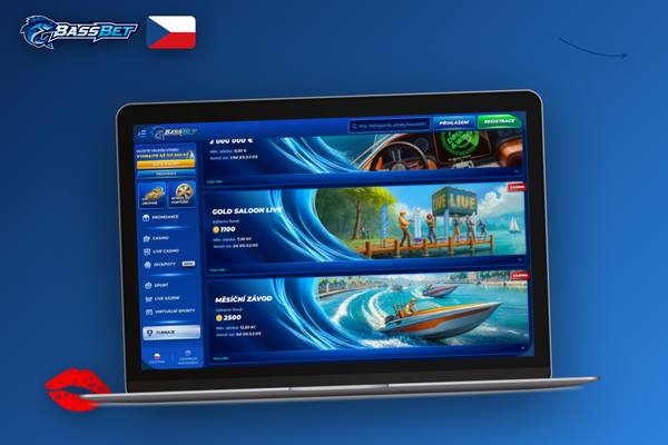 Instalační průvodce Bassbet Casino na počítači s progres barem a tlačítky krok za krokem