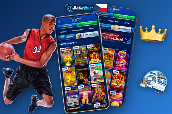 Živý chat zákaznické podpory Bassbet Casino mobile na obrazovce telefonu v češtině
