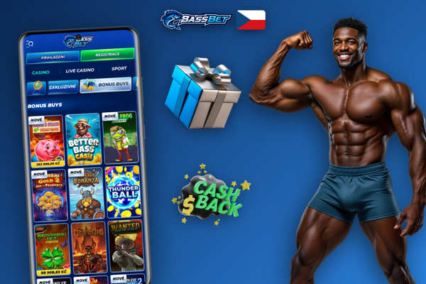 Pokladna Bassbet Casino s vyplněným polem pro bonus kód BASSCZ7 a tlačítkem aktivace