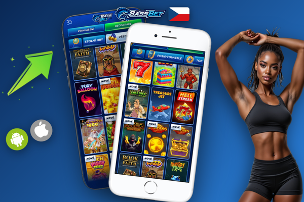 Uzamčená obrazovka mobilu s push notifikacemi Bassbet Casino – bonus a start fotbalového zápasu