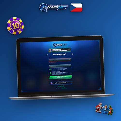 Bassbet Casino registrace na notebooku a mobilu s českými motivy