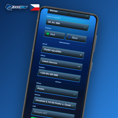Uvítací bonus 100 % až 12 500 CZK po registraci v Bassbet Casino