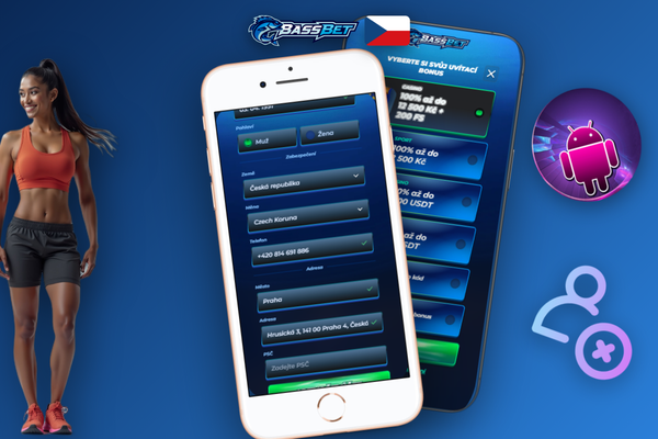 Přehledný formulář pro vytvoření účtu v Bassbet Casino CZ